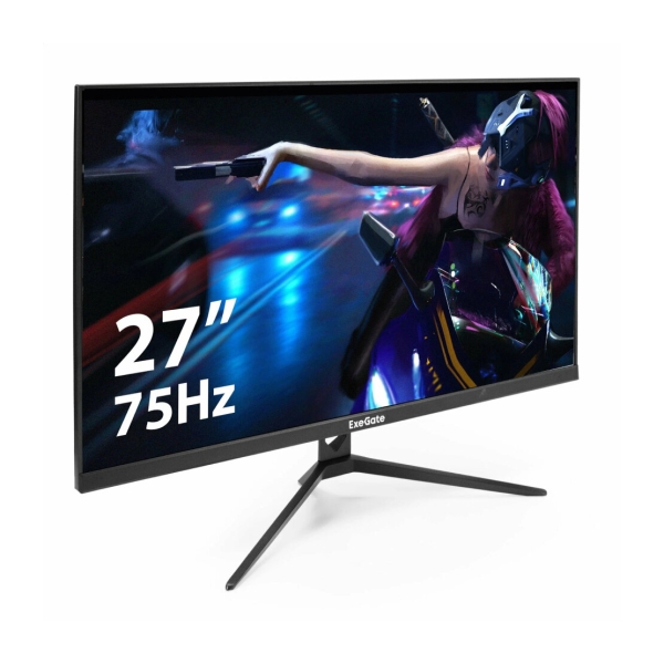 Технопапа · Монитор ExeGate ProSmart 27"EZ2707A, 1920x1080, IPS Grade A+, 75 Гц, черный
