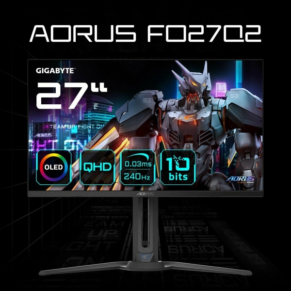 Технопапа · 27" Монитор AORUS FO27Q2, OLED, 2560x1440, 240 Гц