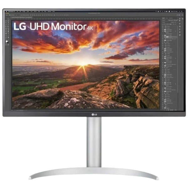 Технопапа · Монитор 27" LG UltraFine 27UP850K-W, 3840х2160 Ultra HD 4K (2160p), 60 Гц, IPS, серебристый, DisplayHDR 400, HDR10