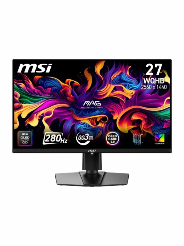 Технопапа · Монитор 26.5" MSI Mag 271QP QD-OLED X28, 2650х1440, 280 Гц, QD OLED, черный (9s6-3cf19t-010)
