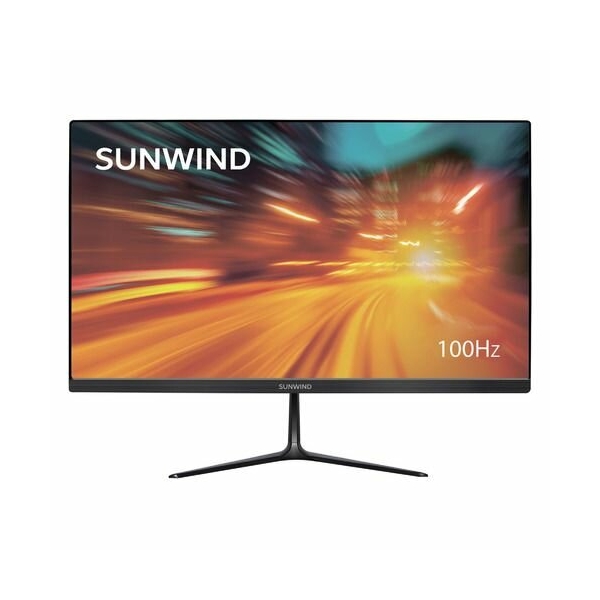 Технопапа · 21.5" Монитор SunWind SM-22FV222, 1920x1080, VA, 100Гц, 1хHDMI, черный [sm22vb01]