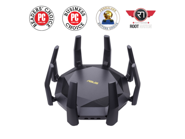 Технопапа · Маршрутизатор RT-AX89X, AX6000, 1x1G WAN, 8x1G LAN, 2хUSB, 1хSFP+, OFDMA (RT-AX89X)