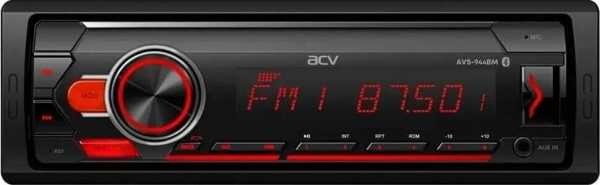 Технопапа · Автомагнитола ACV AVS-944BM 1DIN 4x50Вт v4.0 (38524), черный