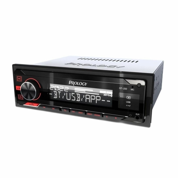 Технопапа · Автомагнитола PROLOGY GT-200, 1 DIN, 55 Вт, монохромный, черная