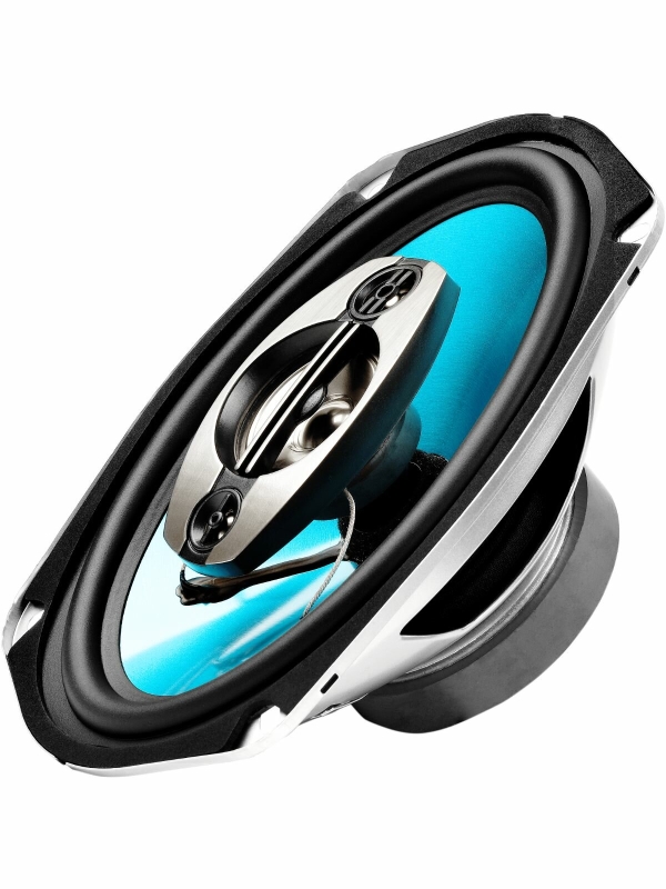 Технопапа · Урал (URAL) Колонки автомобильные бирюза АС-Б6947, 15x23 см (6x9 дюйм.), черный/бирюзовый