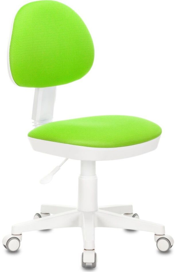 Технопапа · Кресло детское Бюрократ KD-3, обивка: ткань, цвет: салатовый (KD-3/WH/TW-18)