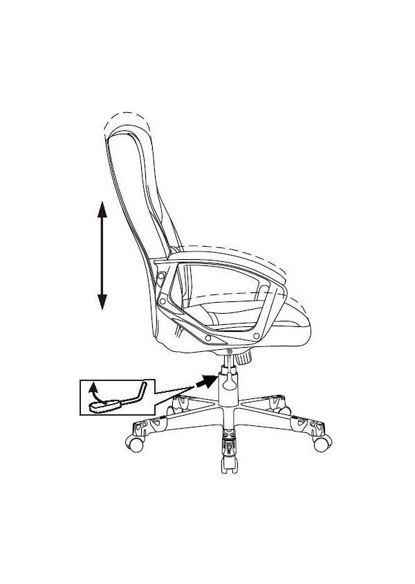 Технопапа · Бюрократ Кресло игровое Бюрократ Zombie 10 черный искусст. кожа/ткань крестовина пластик