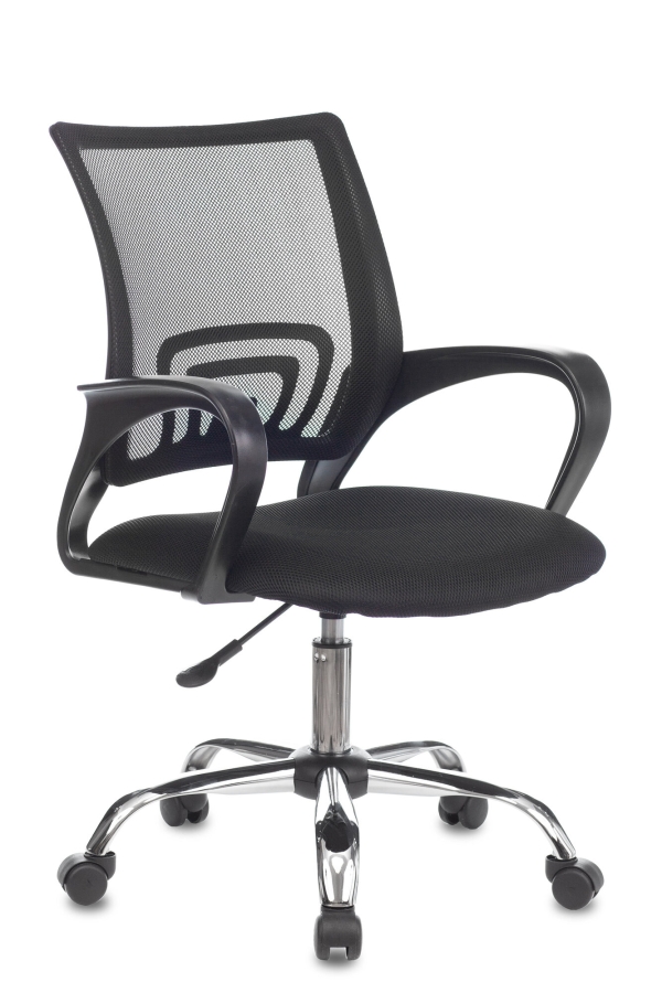 Технопапа · Кресло компьютерное офисное Бюрократ CH-695NLTSL черный, сетка/ткань, крестовина металл