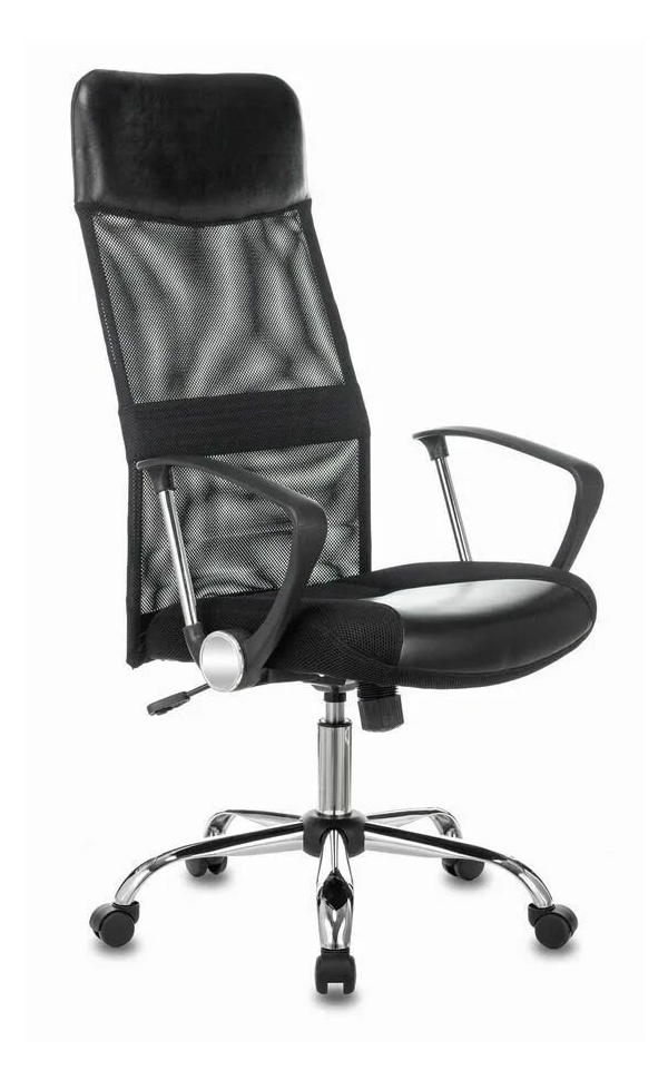 Технопапа · Компьютерное кресло "Бюрократ" CH-600SL, офисный стиль, черное, регулировка высоты, нагрузка 120 кг