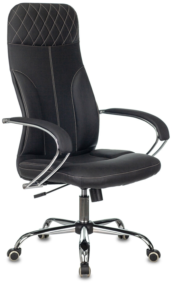 Технопапа · Кресло руководителя Бюрократ CH-608SL/ECO, обивка: эко. кожа, цвет: черный