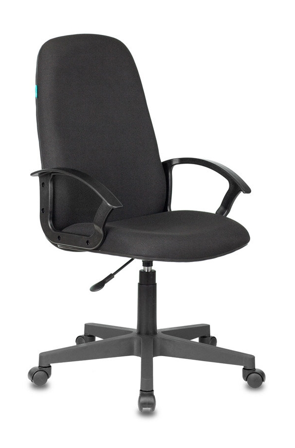 Технопапа · Кресло компьютерное офисное; для руководителя Бюрократ CH-808LT/#B, черный, ткань, без механизма качания