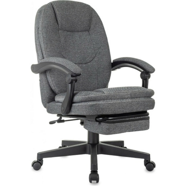 Технопапа · Кресло руководителя Бюрократ CH-868MSG-BF серый 3C1 крестов. пластик подст. для ног пластик черный