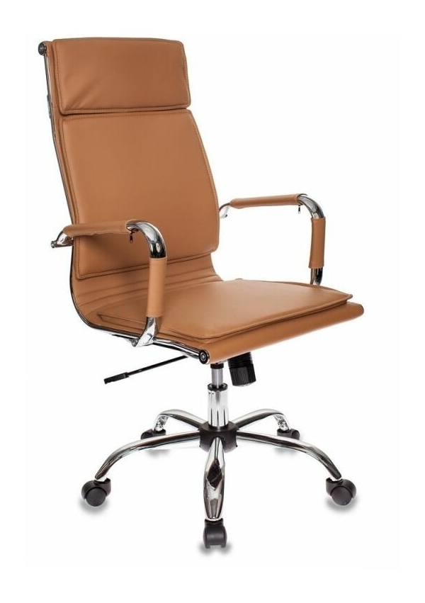 Технопапа · Кресло руководителя Бюрократ Ch-993, обивка: эко. кожа, цвет: светло-коричневый