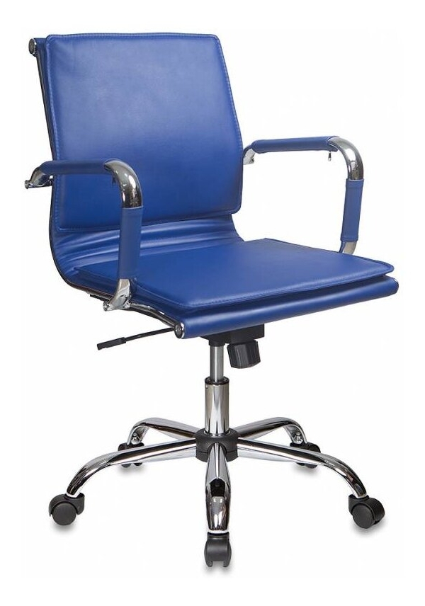 Технопапа · Кресло руководителя Бюрократ CH-993-Low, обивка: эко. кожа, цвет: синий