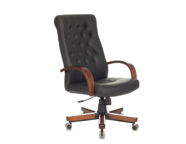 Технопапа · Кресло Бюрократ T-9928WALNUT/ECO-B чёрный
