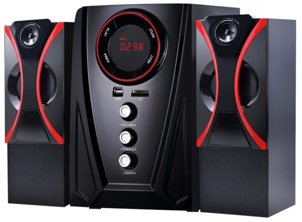 Технопапа · Акустическая система 2.1 с Bluetooth GiNZZU GM-407 черного цвета