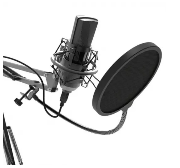 Технопапа · Конденсаторный микрофон Ritmix RDM-180 80000153, металл, черная диафрагма 16мм