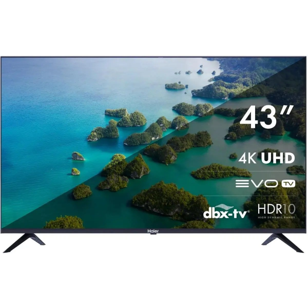 Технопапа · Телевизор Haier Smart TV S2 (DH1VYKD00RU), 43", Android TV, черный