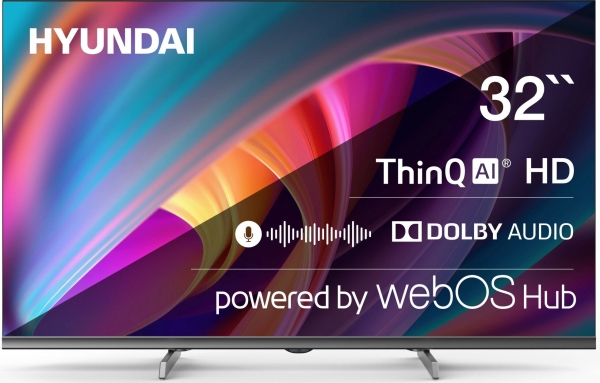 Технопапа · Телевизор Hyundai H-LED32BS5100, 32 дюйма, HD, смарт ТВ, WebOS, черный