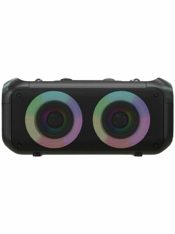 Технопапа · Портативная колонка беспроводная More Choice BK55, Мощность 10 Вт, Bluetooth, Емкость аккумулятора 1500 мАч, Подсветка, Черная