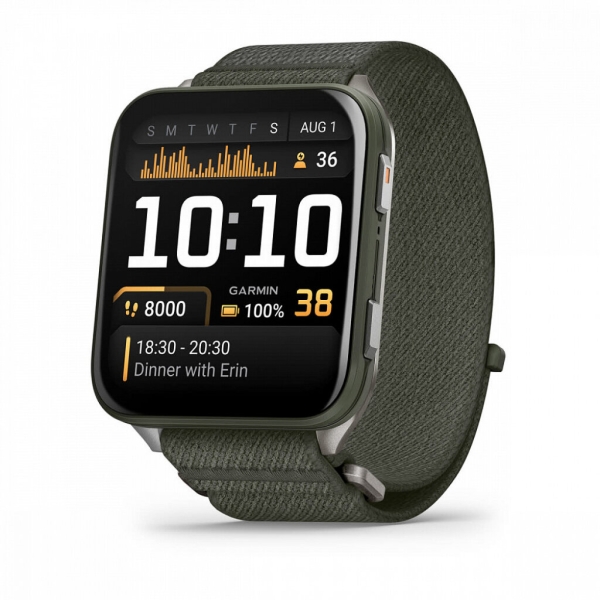 Технопапа · Умные часы Garmin Venu X1, AMOLED, Global, Moss (010-02980-03)