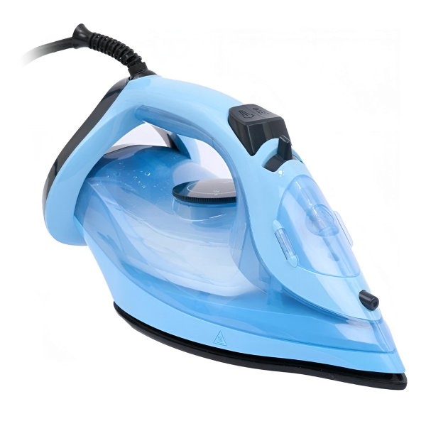 Технопапа · Утюг Panasonic NI-M343VTW голубой, мощность 2400Вт, объем 300мл, керамическая подошва, подача пара 30 г/мин