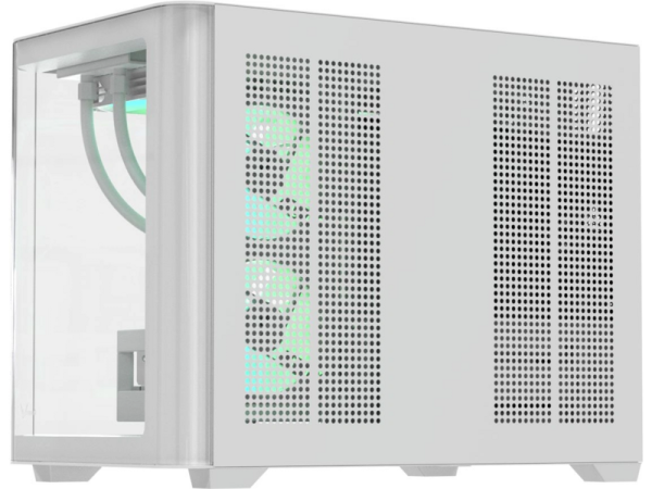 Технопапа · Корпус Formula Crystal U2M Floe белый без бп mATX 9x120mm 1xUSB3.1 audio bott PSU