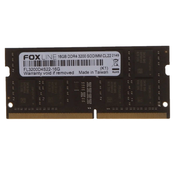 Технопапа · Foxline FL3200D4S22S-16G Оперативная память , DDR4, 16GB (1x16 GB), 3200 MHz, CL22, SO-DIMM