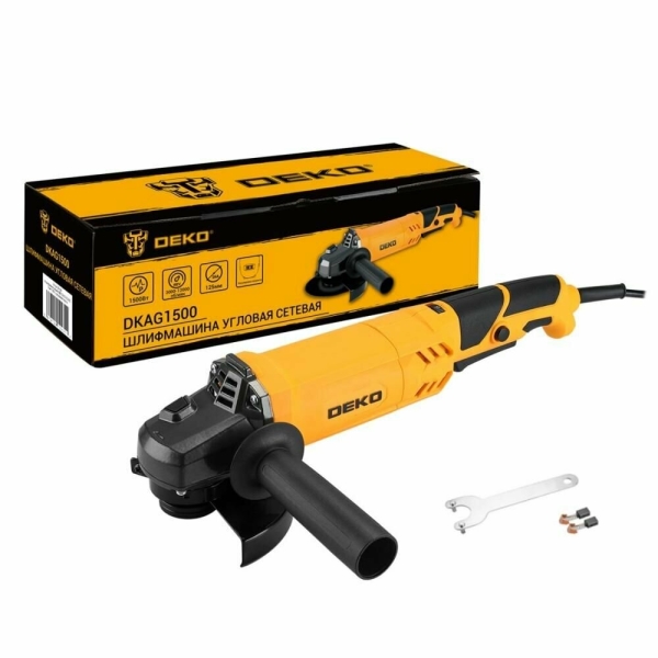 Технопапа · Болгарка шлифмашина угловая УШМ DEKO DKAG1500 (063-4297) 125 мм с регулировкой оборотов