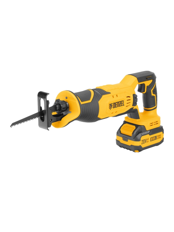 Технопапа · Пила сабельная аккумуляторная Denzel, RS-180, Li-Ion, 20 В , 28801