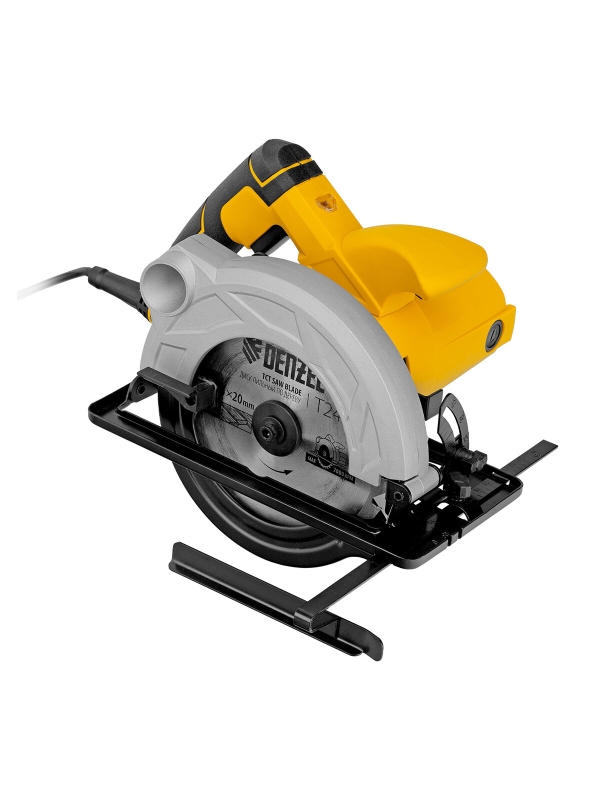 Технопапа · Циркулярная пила Denzel CS-165, 1.2 кВт, 165 мм, 55 мм глубина пропила, 5500 об/мин, 27301