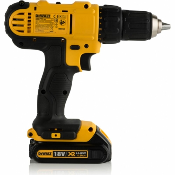 Технопапа · Аккумуляторная безударная дрель-шуруповерт DeWALT DCD771S2, кейс, 18В, 2 АКБ 1.5 Ач, ЗУ