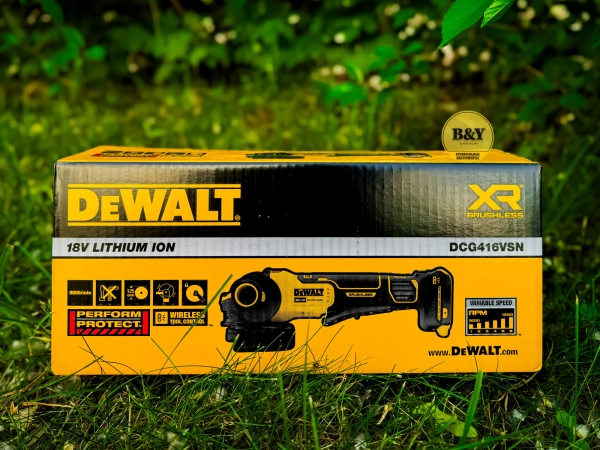 Технопапа · Аккумуляторная угловая шлифовальная машина (болгарка) DeWalt DCG416VSN-XJ c регулировкой оборотов