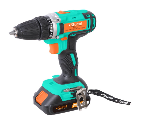 Технопапа · Шуруповерт аккумуляторный, дрель Sturm! CD3620