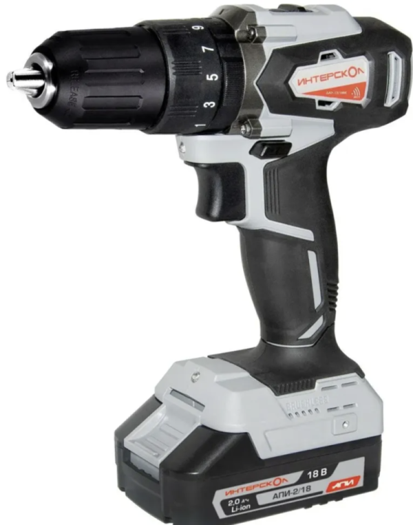 Технопапа · Аккумуляторная ударная дрель-шуруповерт Интерскол ДАУ-13/18ВК АПИ (2х2,0 Ач)