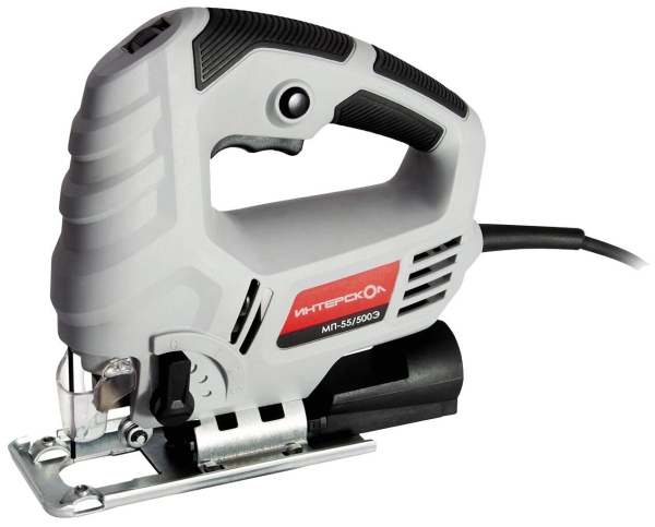 Технопапа · Электролобзик Интерскол МП-55/500Э (386.1.1.00), 500 Вт серый