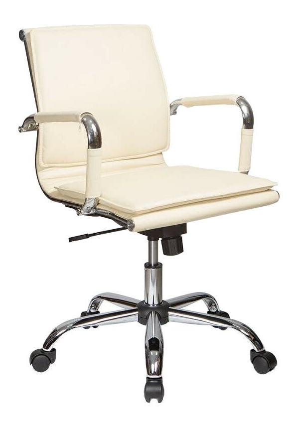 Технопапа · Кресло руководителя Бюрократ Ch-993-Low, обивка: эко. кожа, цвет: слоновая кость