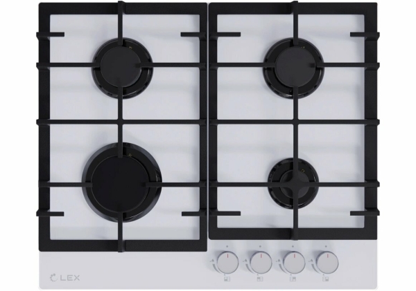 Технопапа · Газовая варочная поверхность Lex GVG 642-1 WH белый (chao000453)