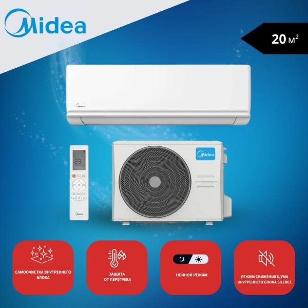 Технопапа · Midea Unlimited MSAG2-07HRN1-I / MSAG2-07HRN1-O, бытовой кондиционер