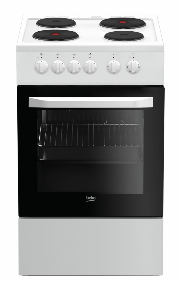 Технопапа · Электрическая плита Beko FFSS56000W, 60 см, функция очистки паром, белый