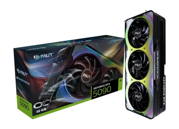 Технопапа · Видеокарта Palit GeForce RTX 5090 GameRock OC 32GB (NE75090S19R5-GB2020G)