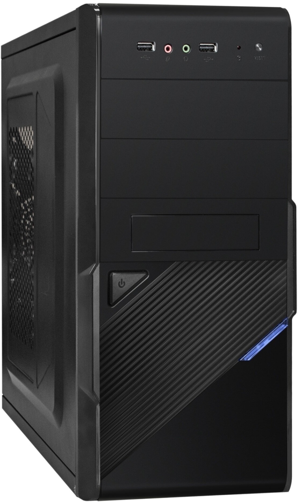 Технопапа · Корпус Minitower ExeGate BA-201-UNS450 (mATX, БП UNS450 с вент. 12см, 2*USB, аудио, черный) EX299278RUS