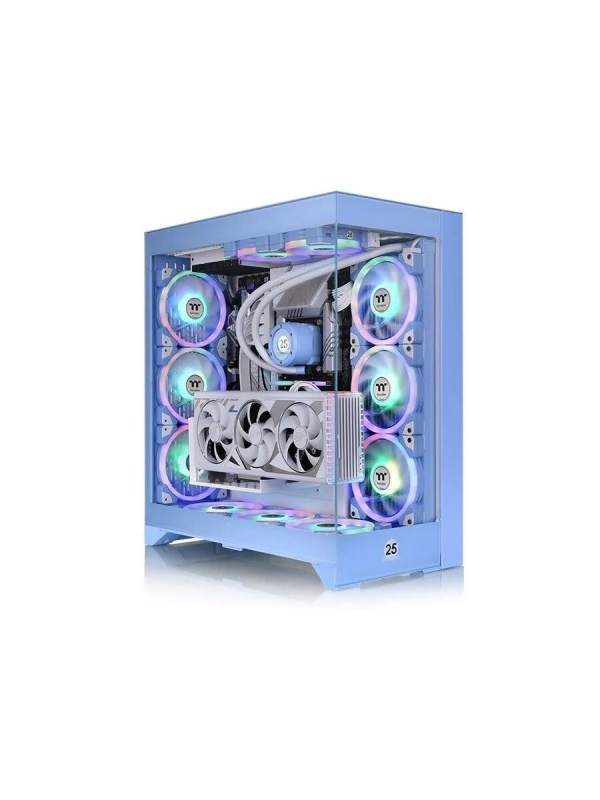 Технопапа · Корпус CTE E600MX Hydrangea синий без БП E-ATX