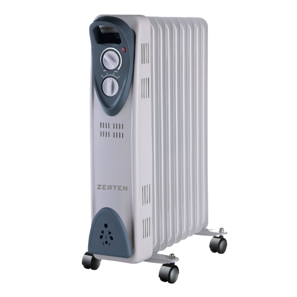 Технопапа · Радиатор масляный Zerten MRT-20, 2000 Вт, 3 режима, защита от перегрева