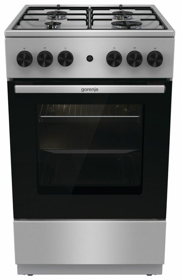 Технопапа · Плита Gorenje GGI5A21XJ, газовая, серебристый цвет, с ящиком для посуды