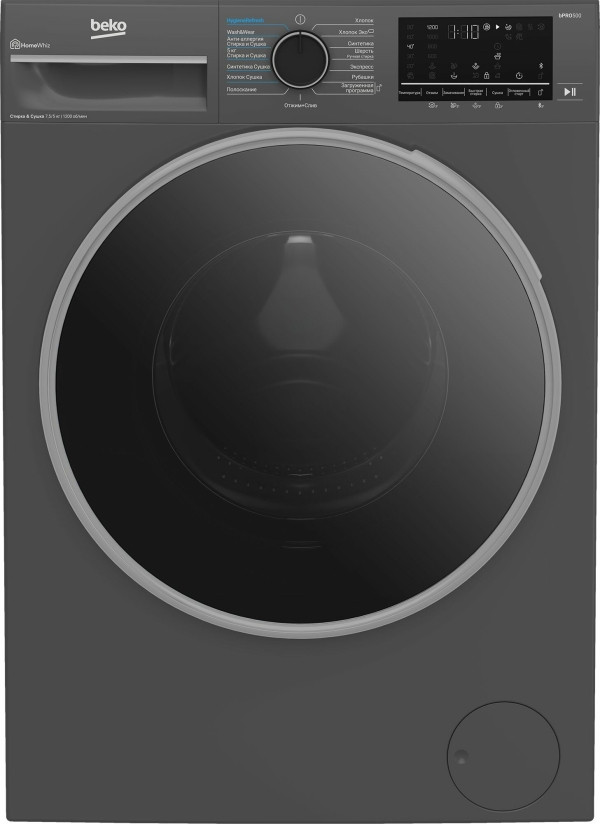 Технопапа · Стирально-сушильная машина Beko B3DFR57H22A, инверторный двигатель