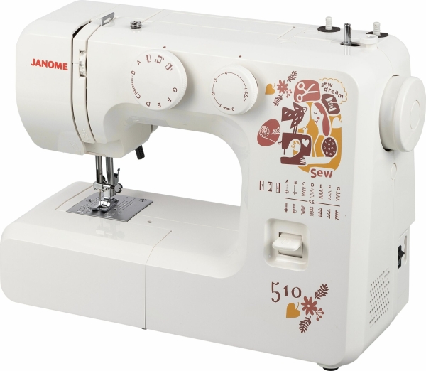 Технопапа · Швейная машина Janome Sew Dream 510, электромеханическая, белая
