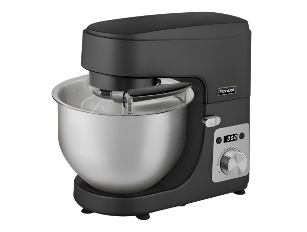 Технопапа · Кухонная машина Rondell МБТ RDE-1402, нержавейка, 5л, 2000Вт, 6 скоростей, дисплей