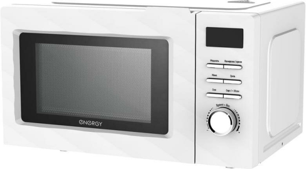 Технопапа · Микроволновая печь ENERGY EMW-20707EG с грилем, объем 20 л, мощность 700 Вт, белый, черный