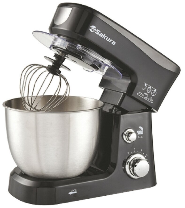 Технопапа · Миксер планетарный SAKURA SA-6327BK черный